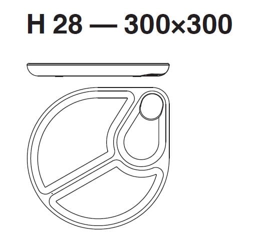 Пустые алюминиевые литые подносы / лоток B-LINE PING PONG ARCH-00124064 - Вид №13