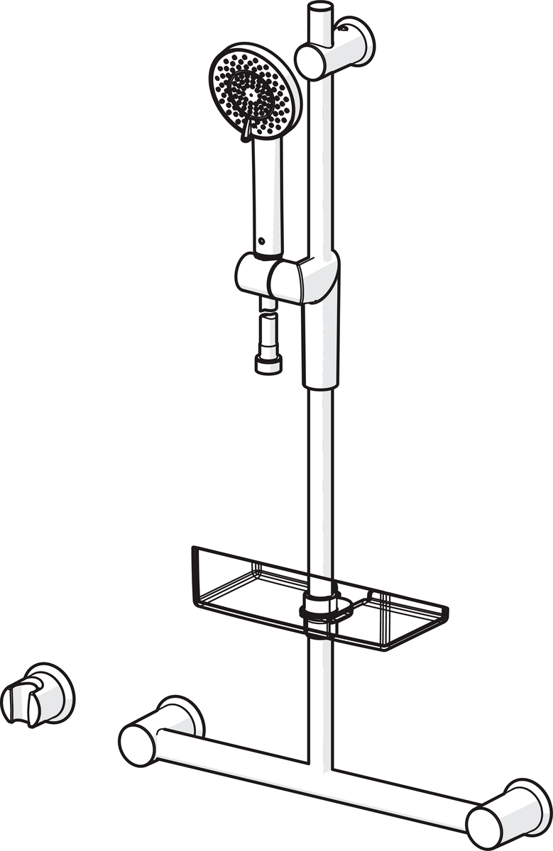 Oras 2792 Душевой комплект 2792 Optima Хром  - Вид №2