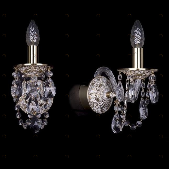 Бра Bohemia Ivele 1610/1/GW BOHEMIA IVELE СВЕЧА 078572 Золото;прозрачный 