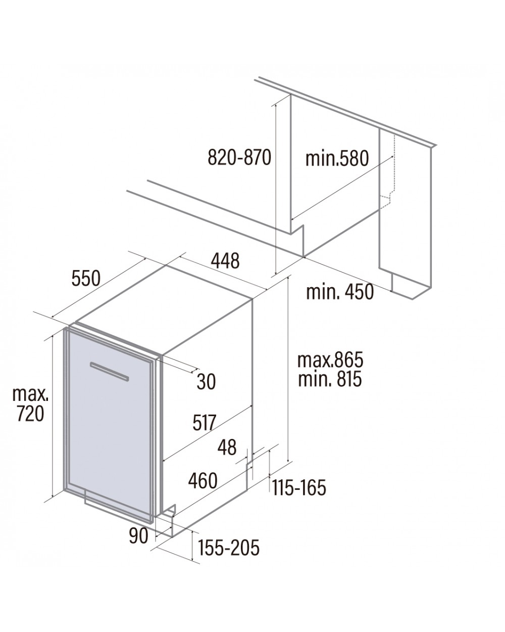 9240906 Встраиваемая посудомоечная машина SCHTOFF SVA 45106 A STDN-0113929 - Вид №8