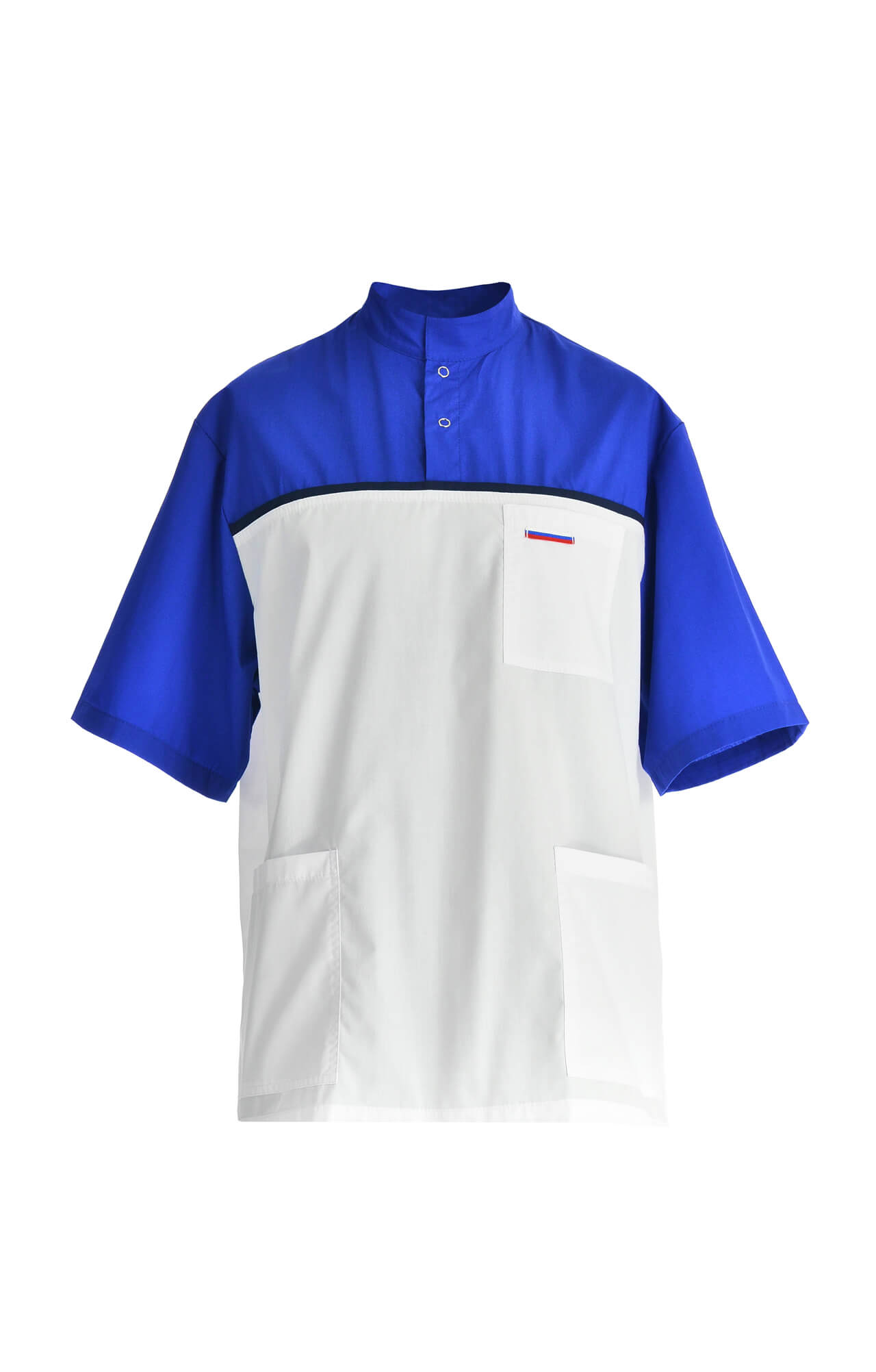 61946 Костюм "Лидер" белый василек  Медицинская одежда  размер 52-54/170-176 Спецодежда  - Вид №4