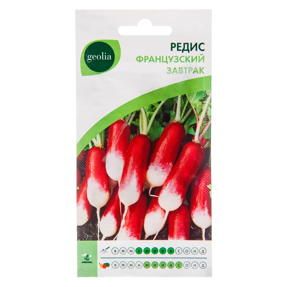 Семена редиса Geolia Французский завтрак - ранний урожай с нежным вкусом 17584891 STLM-0008333