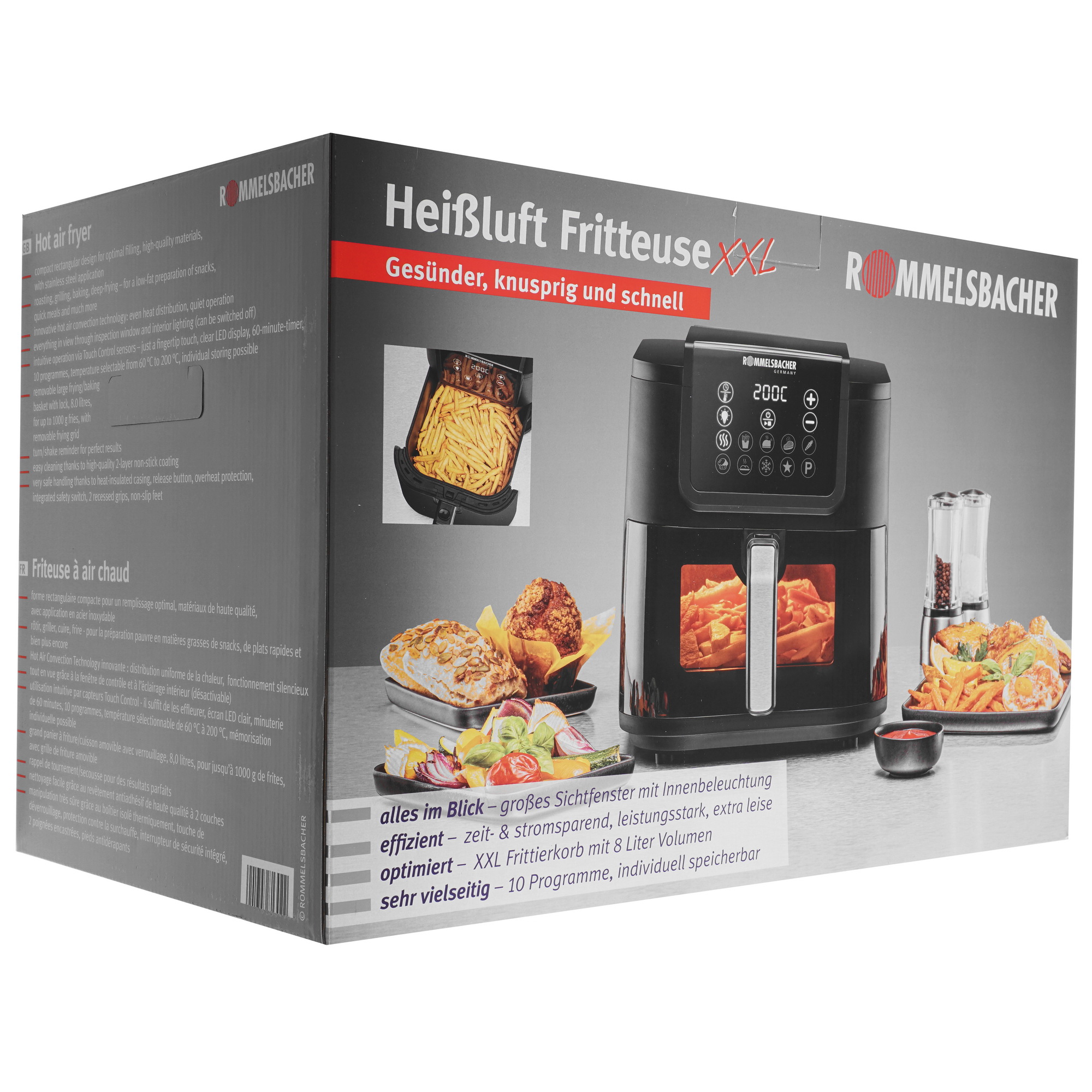 9168808 Аэрогриль Rommelsbacher FRH 1700 черный STDN-0038711 - Вид №7