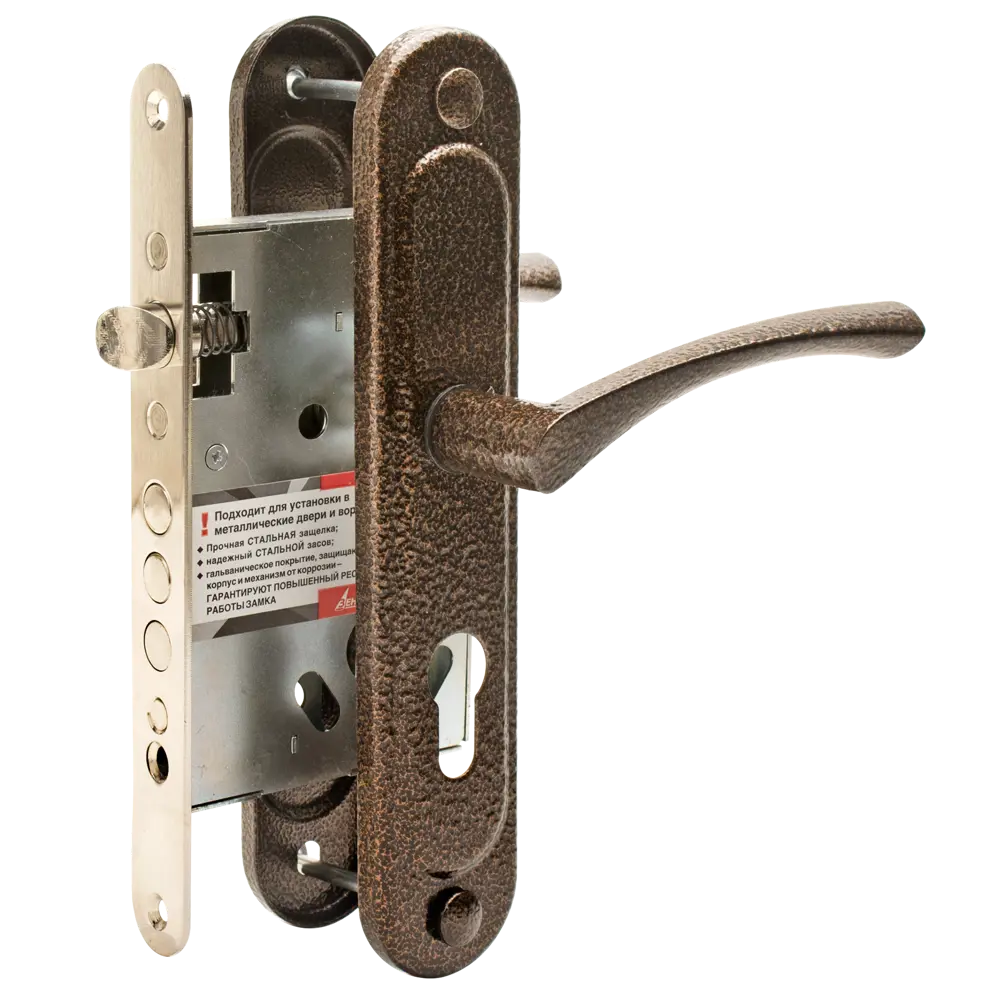 ЗЕНИТ Замок врезной цилиндрический с усиленной ручкой 82490896 STLM-0028437 - Вид №2