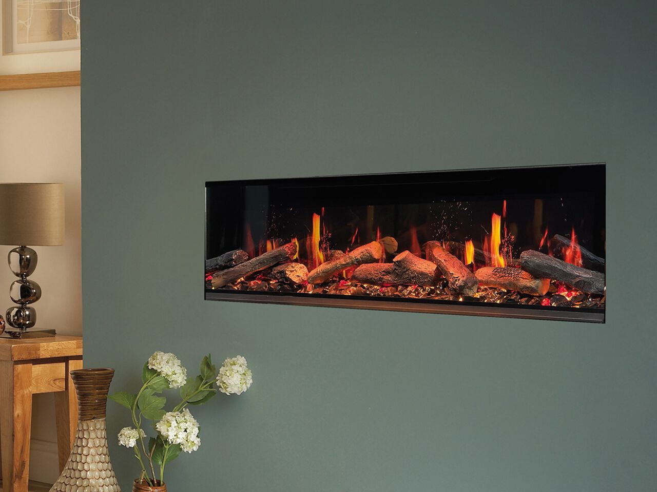 Электрический камин Ultra HD с ЖК-дисплеем BRITISH FIRES E-Luxe ARCH-00030391