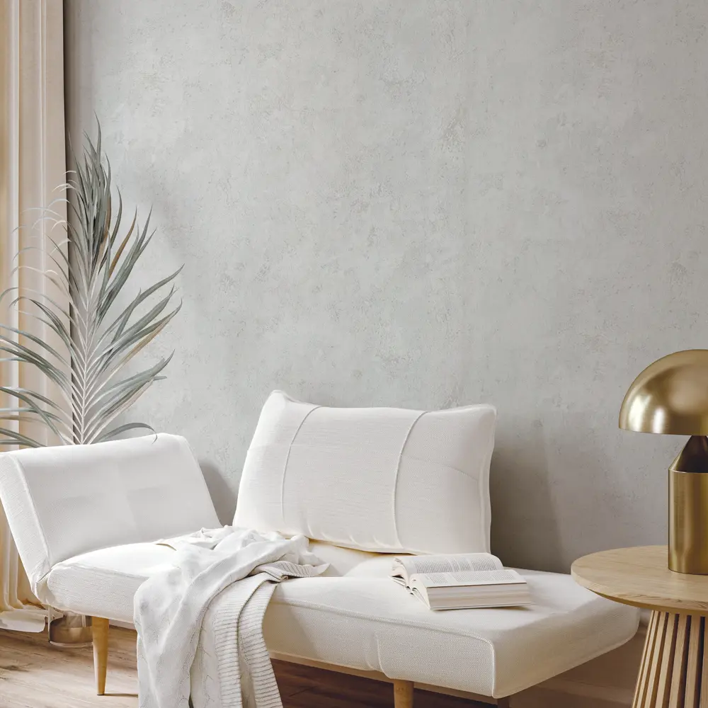 Флизелиновые обои Walldecor Сидней - серые однотонные для гостиной и спальни 89361474 STLM-0826802 - Вид №3