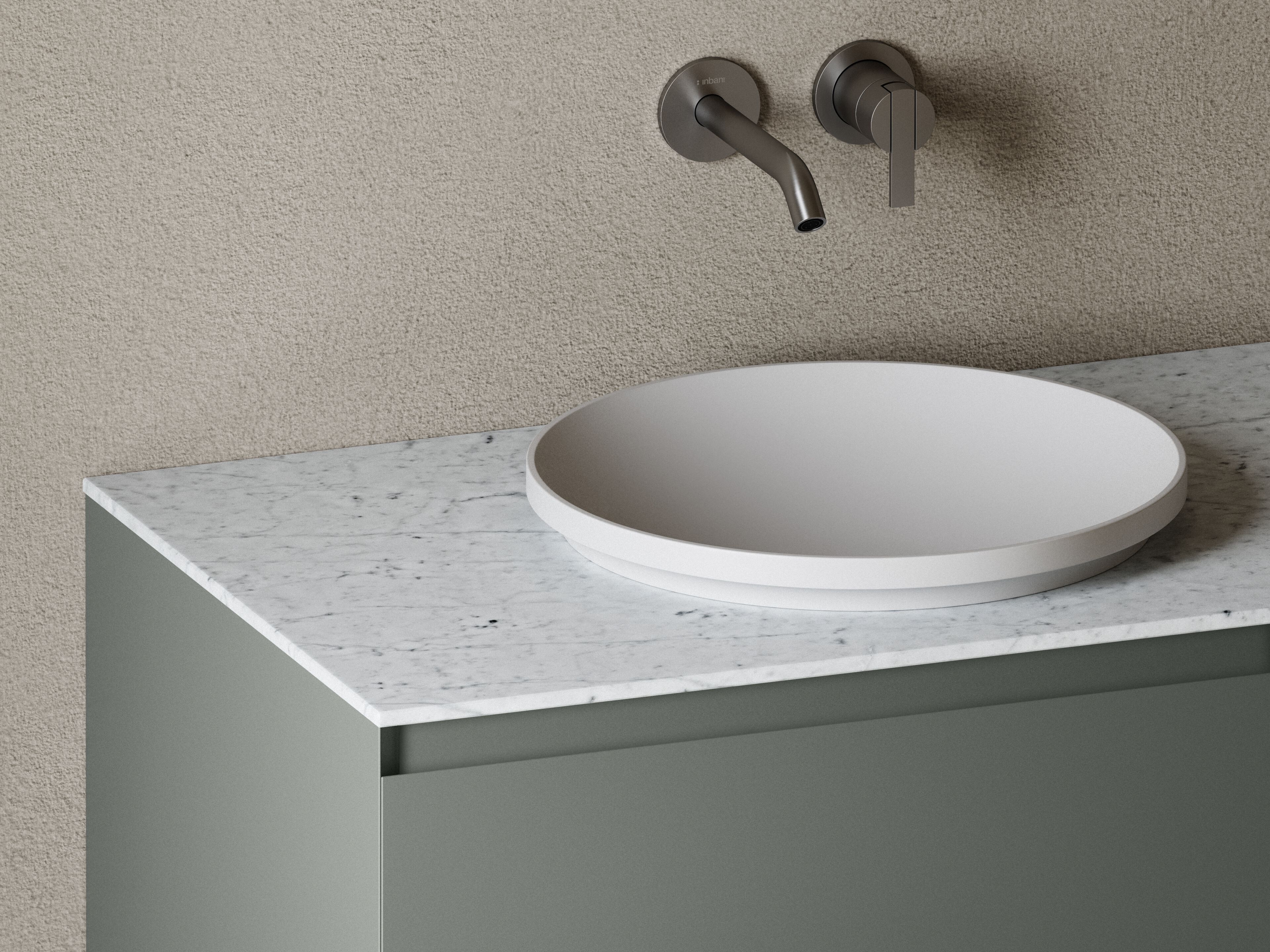 Двойной подвесной умывальник с ящиками Inbani слой ARCH-00012789