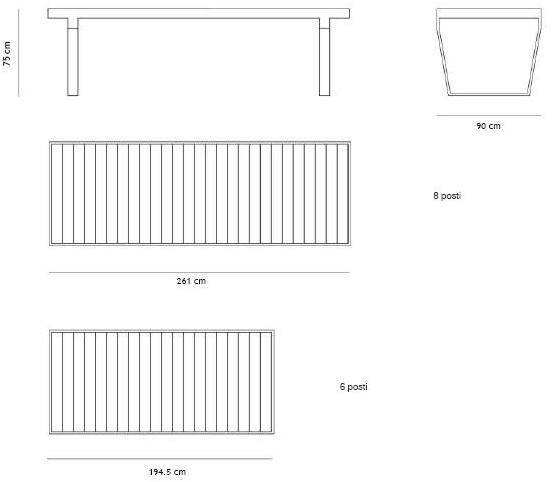 Lgtek Прямоугольный садовый стол Lg sun-id-1360719 - Вид №7
