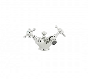 Gentry Home Смеситель для раковины мостик на 2 отверстия 200мм Mayfair Никель GH100650