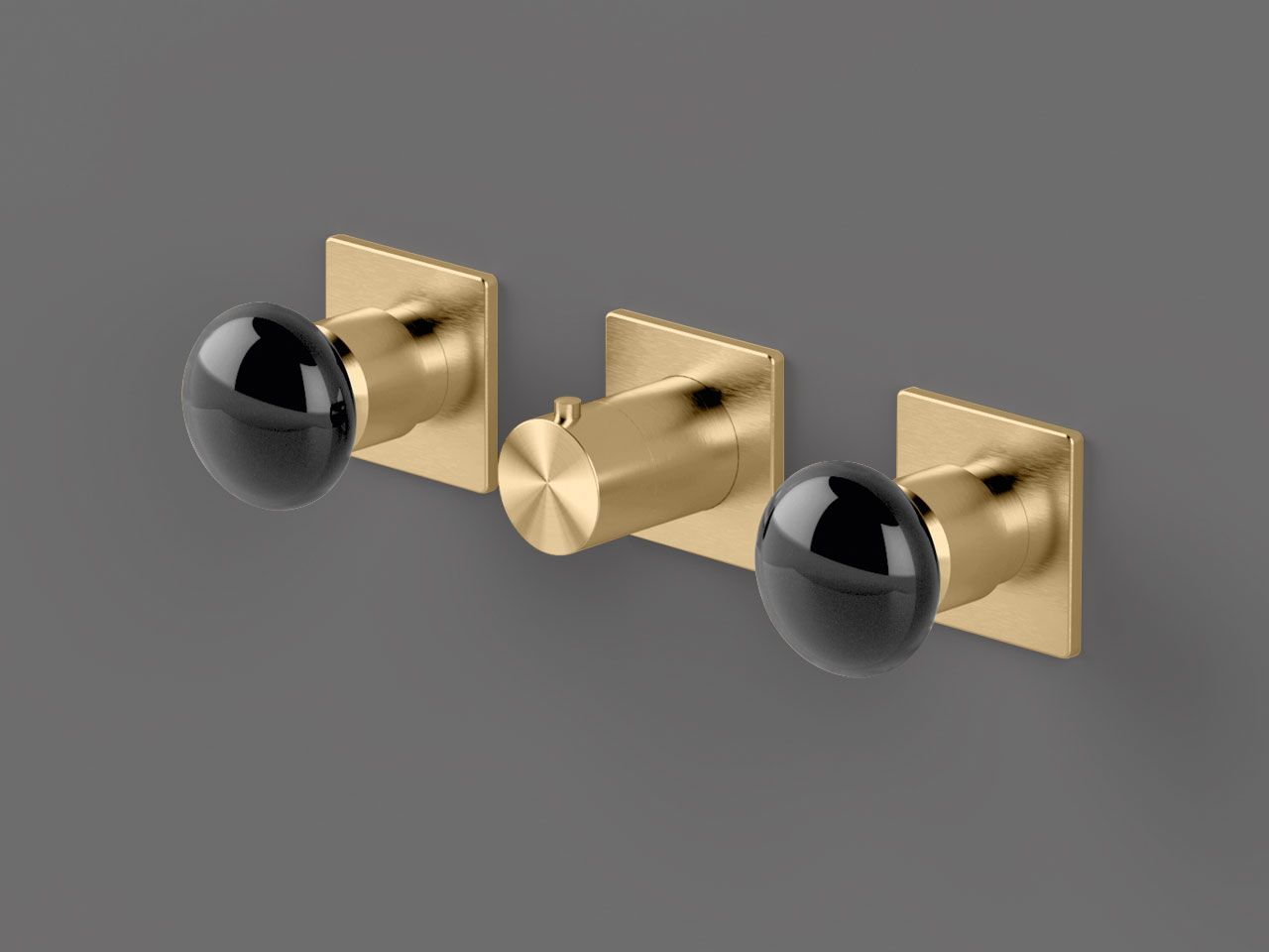 Нержавеющая сталь встраиваемый термостатический смеситель для душа с 3 отверстиями Radomonte Mirò ARCH-00092211 - Вид №4