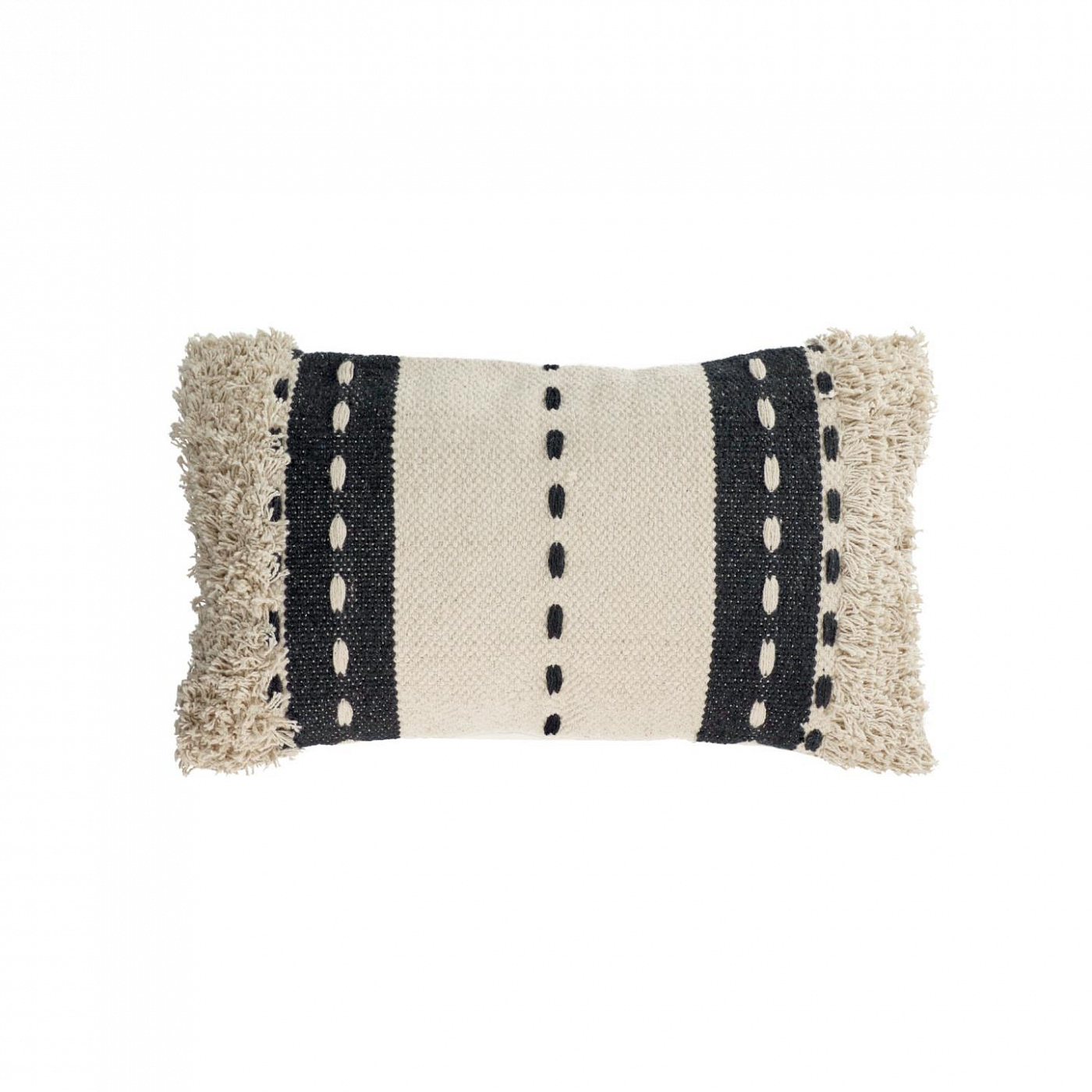 108295 Наволочка из 100% хлопка натуральный черный 30 x 50 см La Forma Agripa 