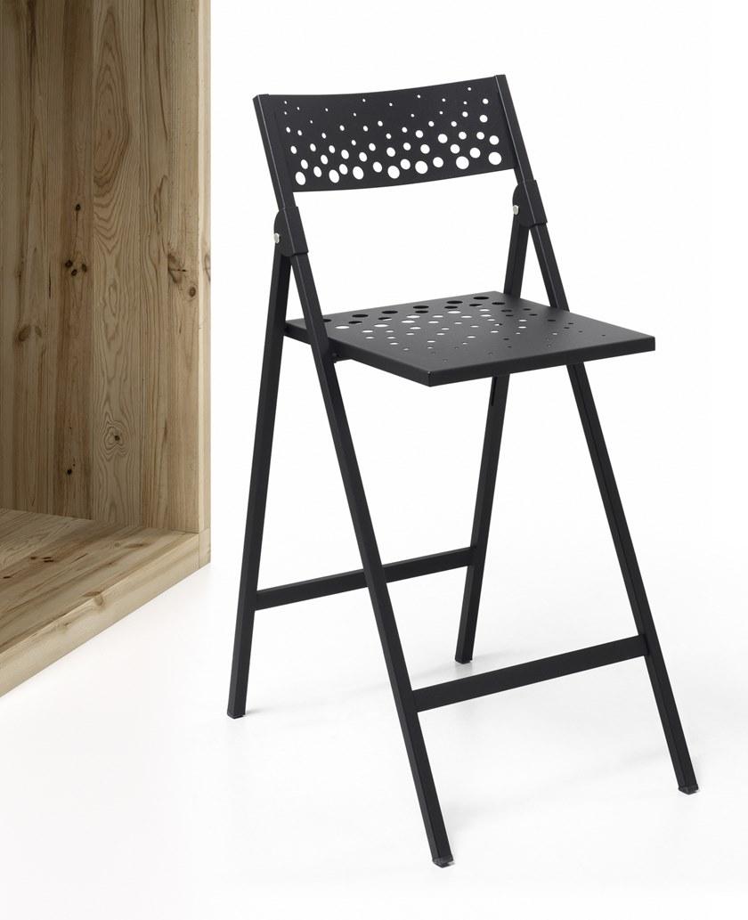 MOBLIBERICA Табурет металлический высокий складной Moon sun-id-1507295 - Вид №4