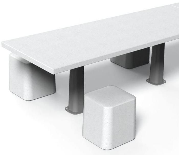 Metalco Сиденье на открытом воздухе в hpc Stile molecular concrete sun-id-1464423 - Вид №1