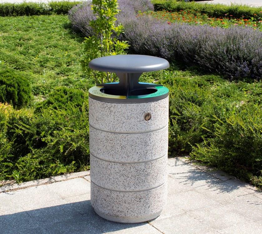 ENCHO ENCHEV - ETE Бетонный мусорный бак для раздельного сбора мусора  249r  - Вид №1