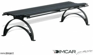 DIMCAR Скамья металлическая в классическом стиле без спинки Elite 1116-p