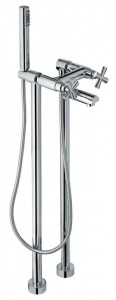 3100128CR Emmevi Spirit New, напольный смеситель для ванной с ручным душем, цвет хром