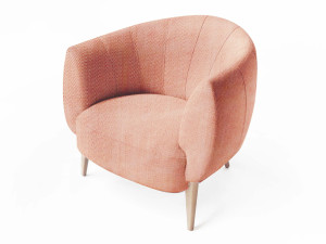 Тканевое кресло с подлокотниками