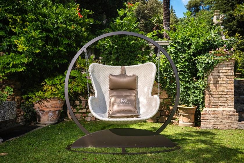 Samuele Mazza Outdoor Кресло-качалка из смолы с железной структурой Aldebaran resin sun-id-1456903 - Вид №2