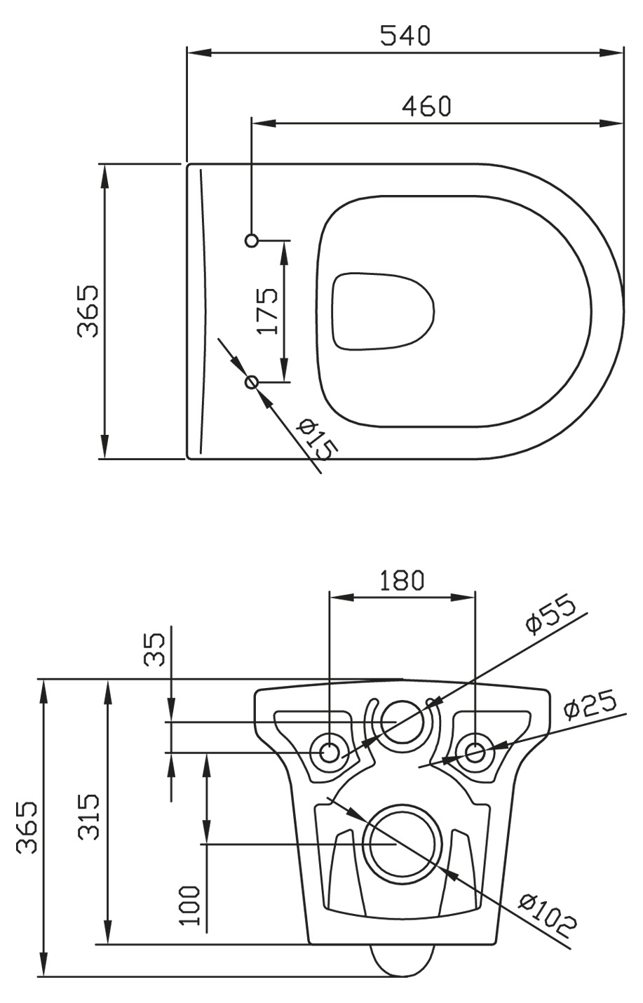 Унитаз подвесной BelBagno VELLA Подвесной унитаз настенный Белый BELBAGNO  Китай  - Вид №1