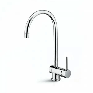 Смеситель для мойки, однорычажный, с поворотным, складывающимся и круглым изливом XT NEWFORM Италия