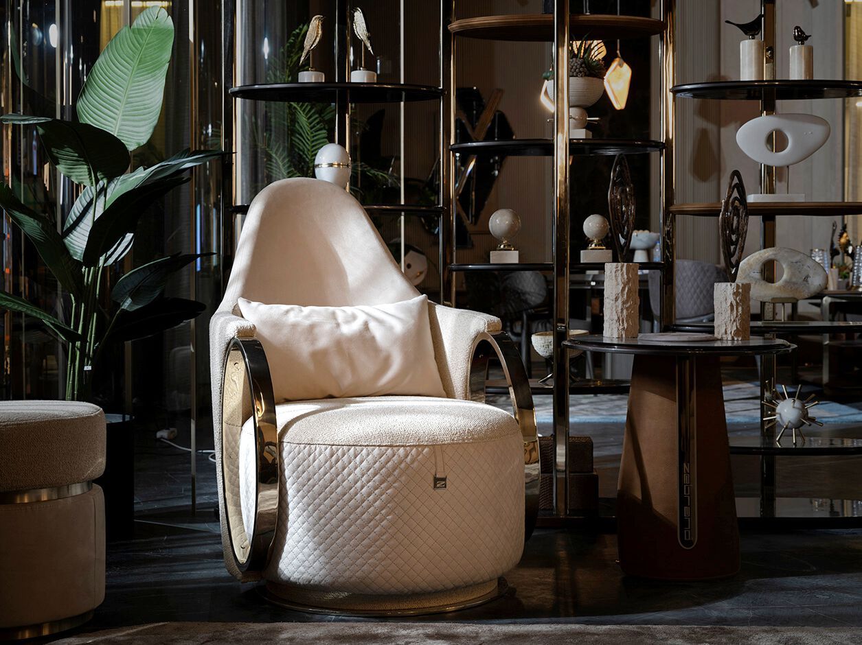 Тканевое кресло с подлокотниками Zebrano Niks ARCH-00014043 - Вид №2