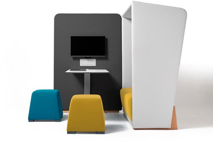 Diemme Офисный стол с разъемом usb и перегородкой Circuit media & privè sun-id-1354602 - Вид №4