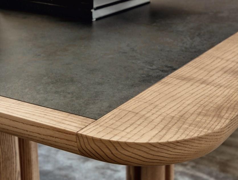 Porada Стол из ясеня прямоугольный со стеклянной вставкой Eighteen sun-id-1460090 - Вид №3