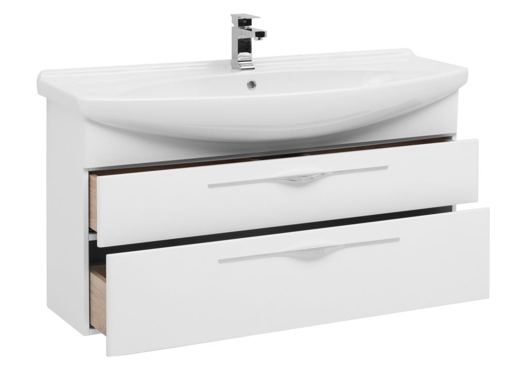 Тумба с раковиной Aquanet Ирвин 120 белый 0020397500175450 - Вид №1