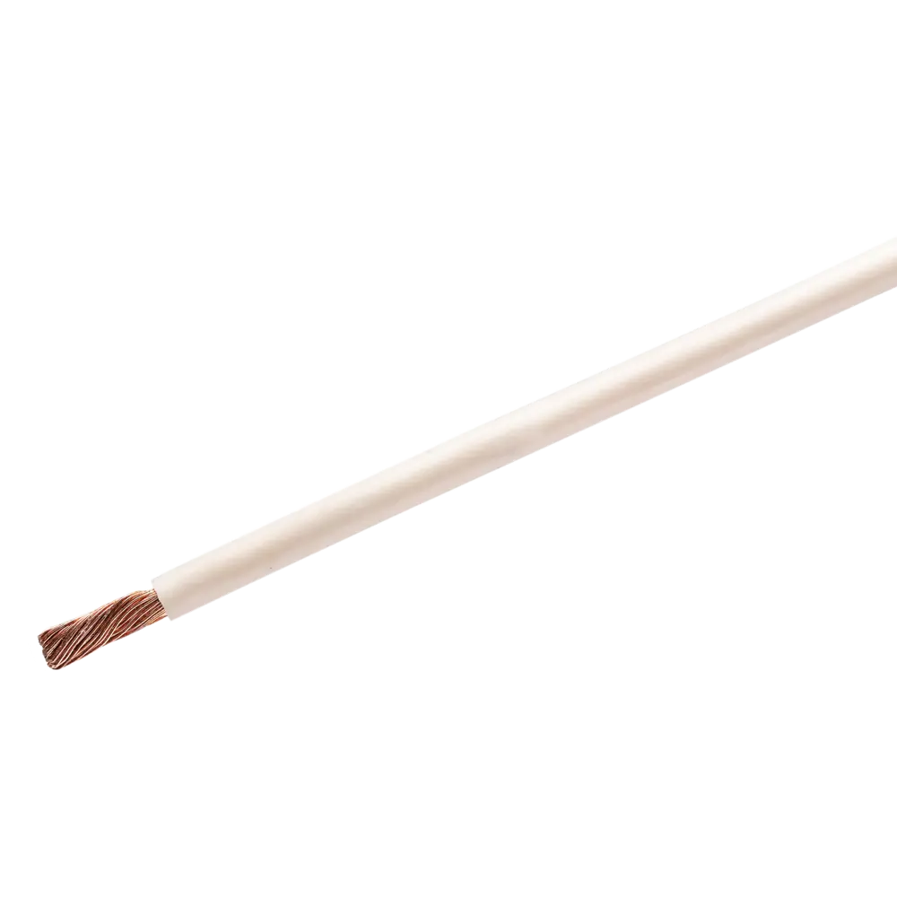 Провод Камкабель ПУГВ 1x4 мм на отрез ГОСТ цвет белый STLM-2033193