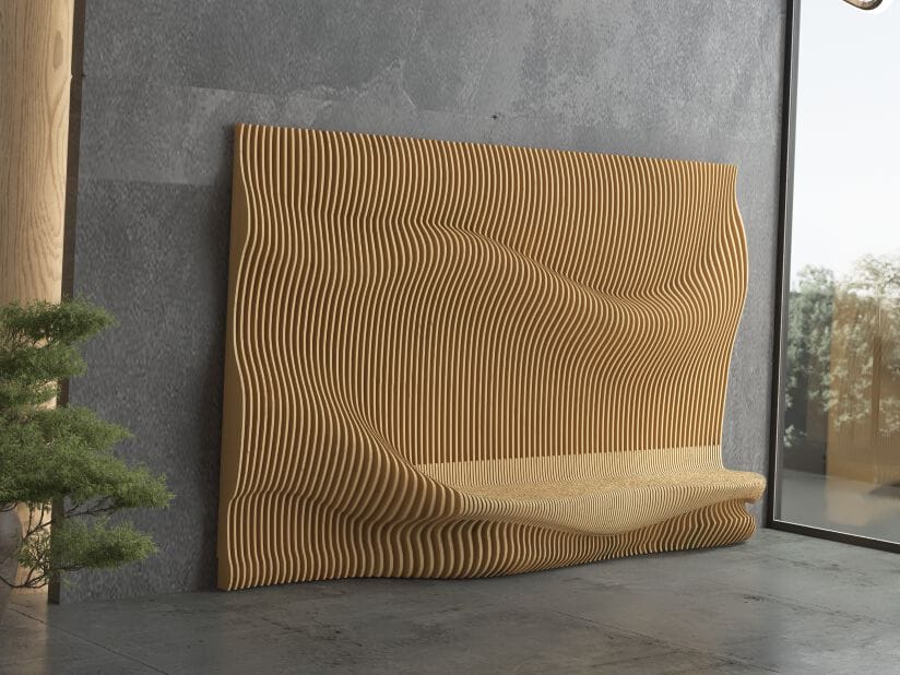 Параметрическая стеновая панель MYWOODREAM RESTY ARCH-00073857 - Вид №1