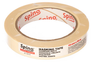 15565293 Малярная лента белая 60oC 18мм x 50м 62419 SPINO