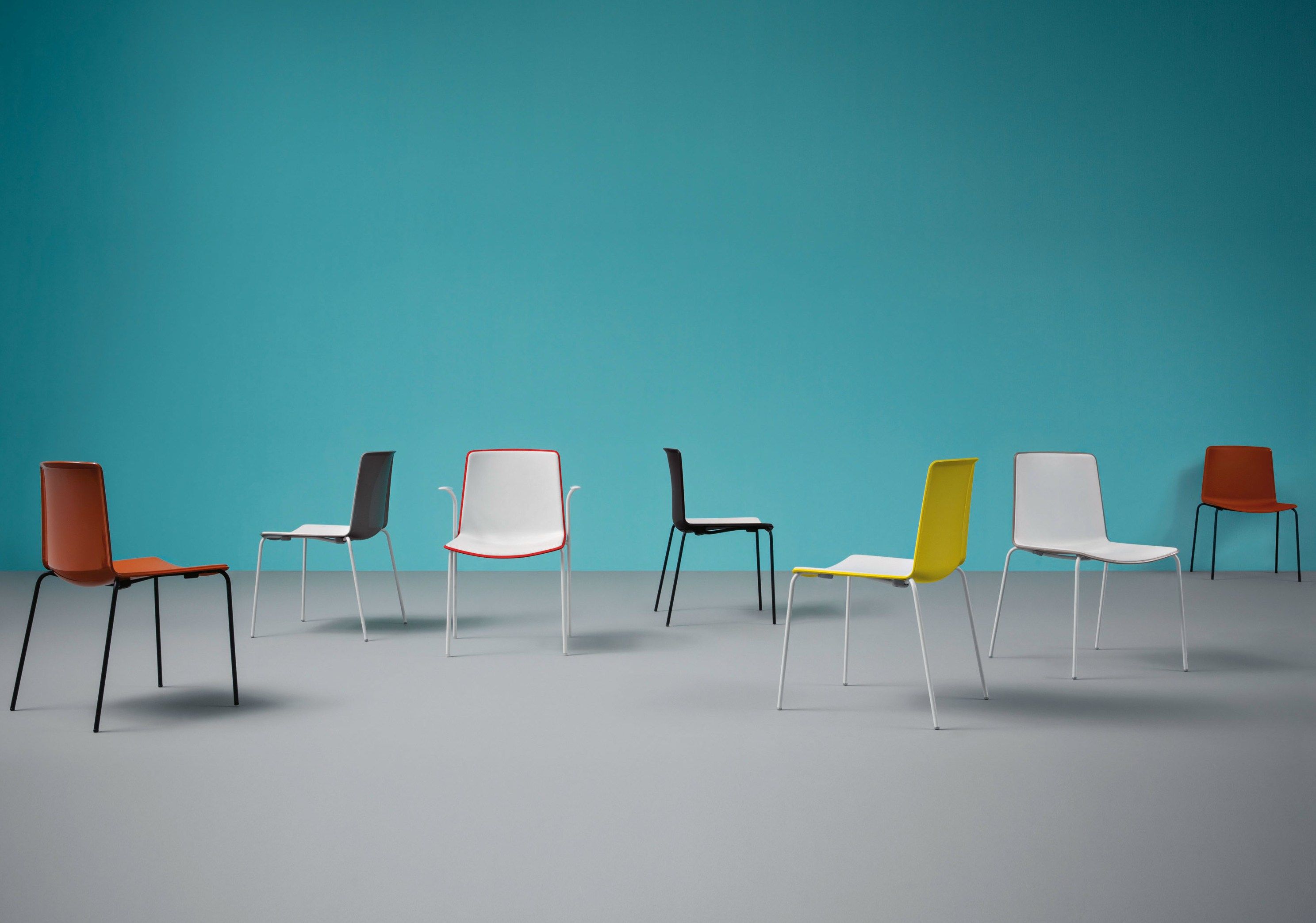 Пластиковый штабелируемый стул для ресторана с подлокотниками Pedrali Tweet ARCH-00121165 - Вид №13