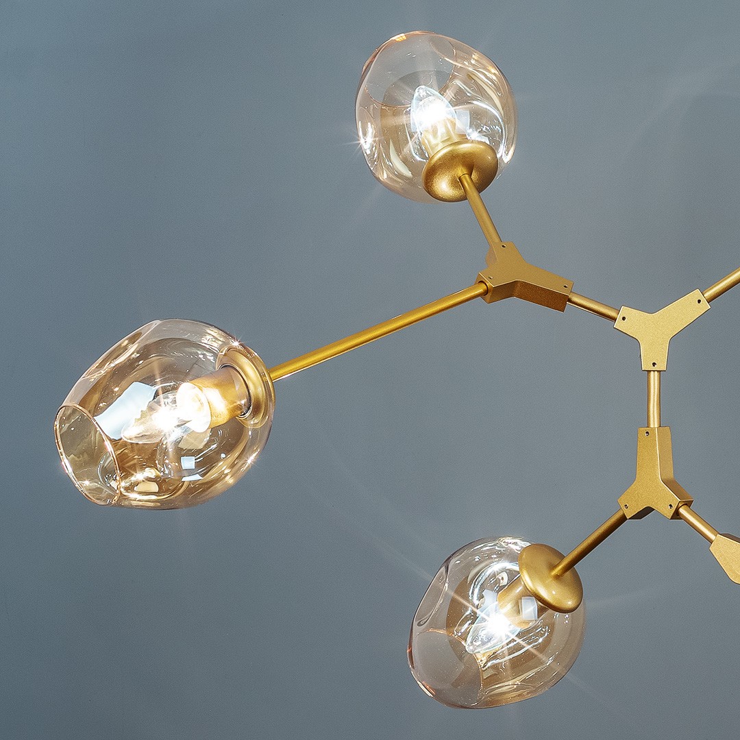 Frezia Light 1024 золото люстра подвесная 120146 - Вид №3