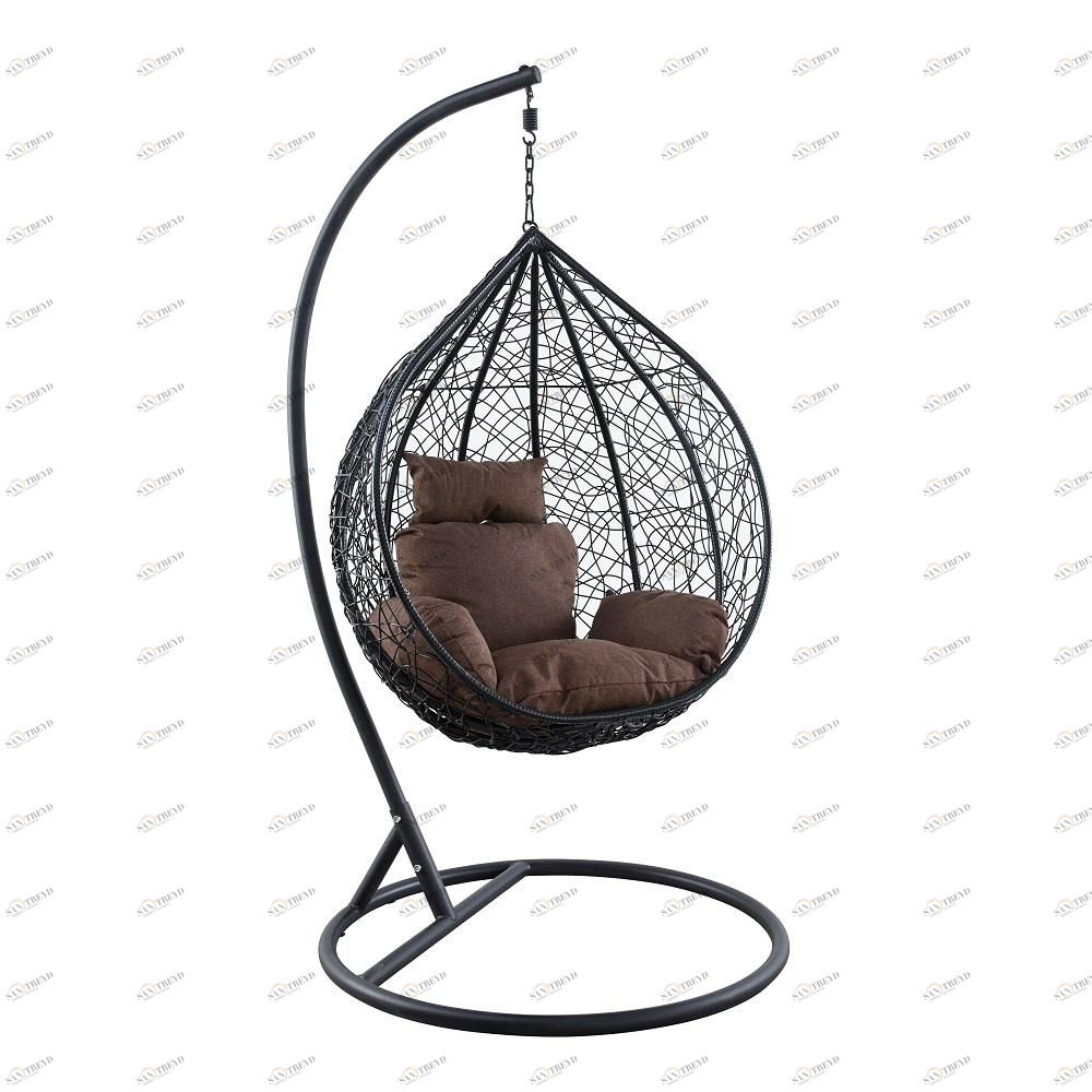 Подвесное кресло черное Leset Kokos Small IMPEX  00-3885758 Коричневый;черный 