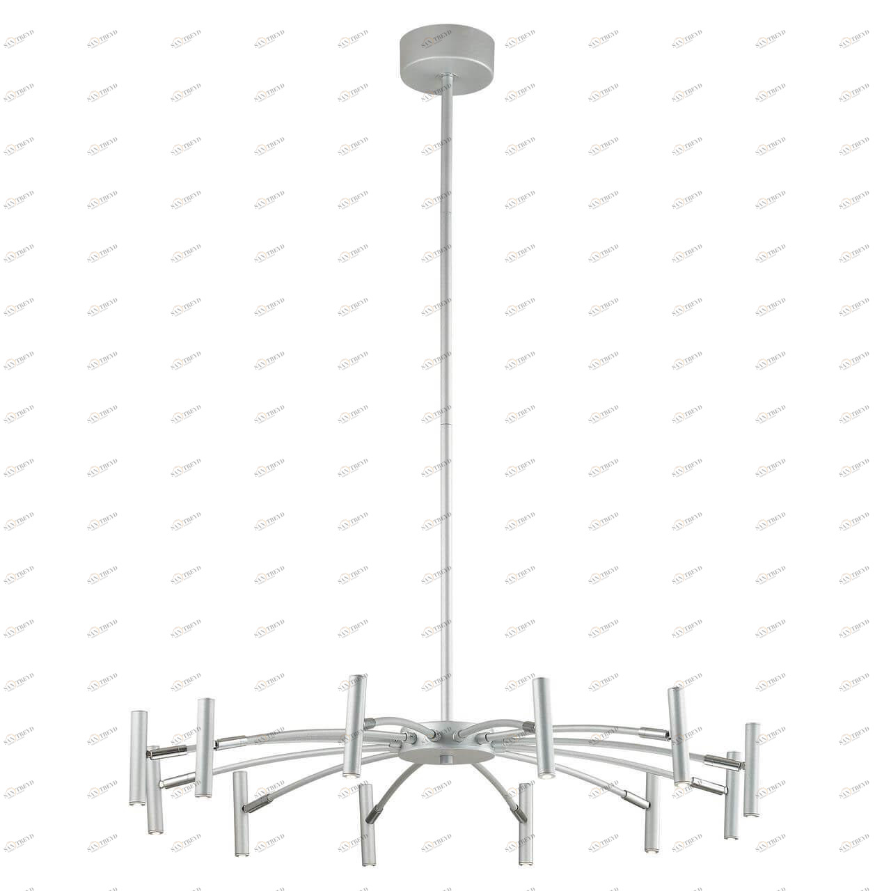 Подвесная светодиодная люстра Favourite Cornetta 2123-12P FAVOURITE ДИЗАЙНЕРСКИЕ, CORNETTA SILVER 137828 Серебро 