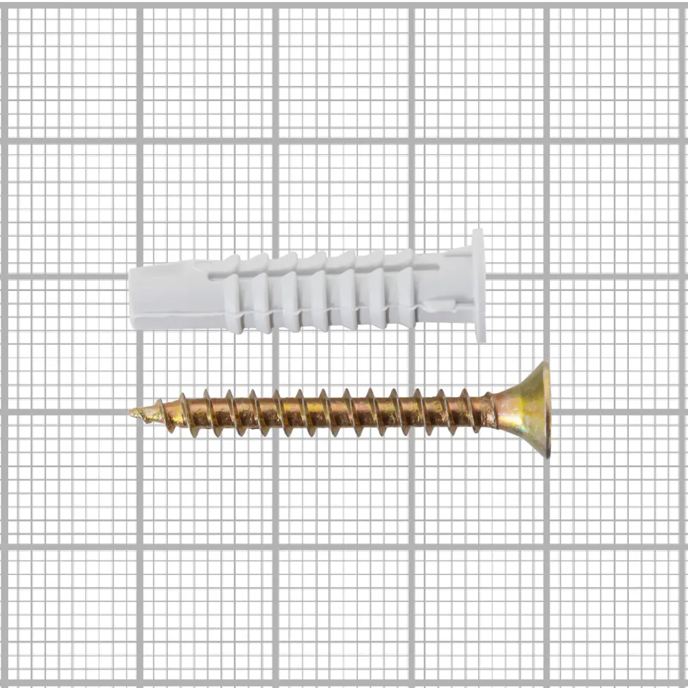 Дюбель-шуруп для полнотелых материалов 3.5x30 мм нейлон/сталь 350 шт ЕВРОПАРТНЕР STLM-2017518 - Вид №3