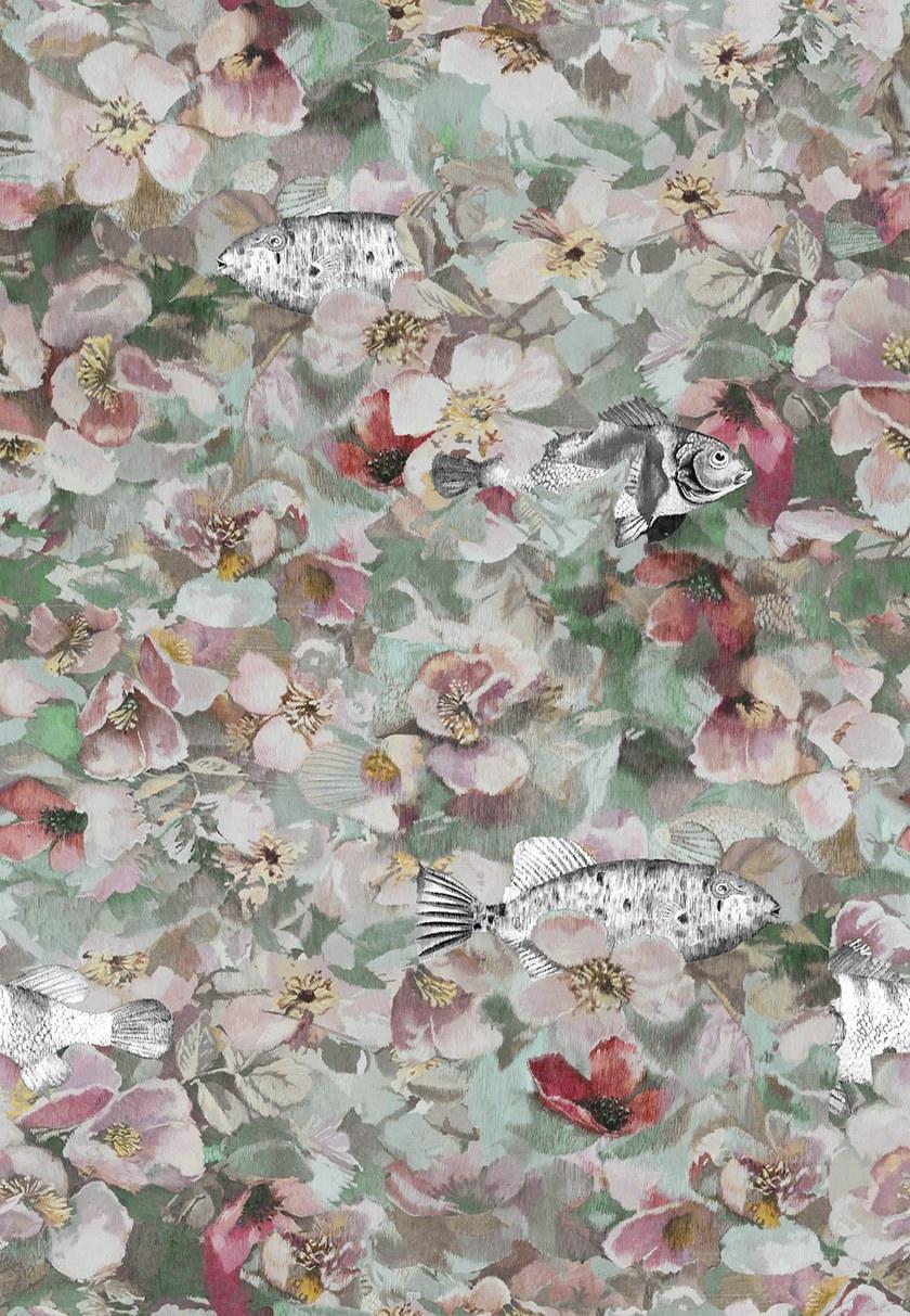 Wall&decò Флизелиновые обои с цветочными мотивами Elements 2020 Tsvr004/5/6 - Вид №1