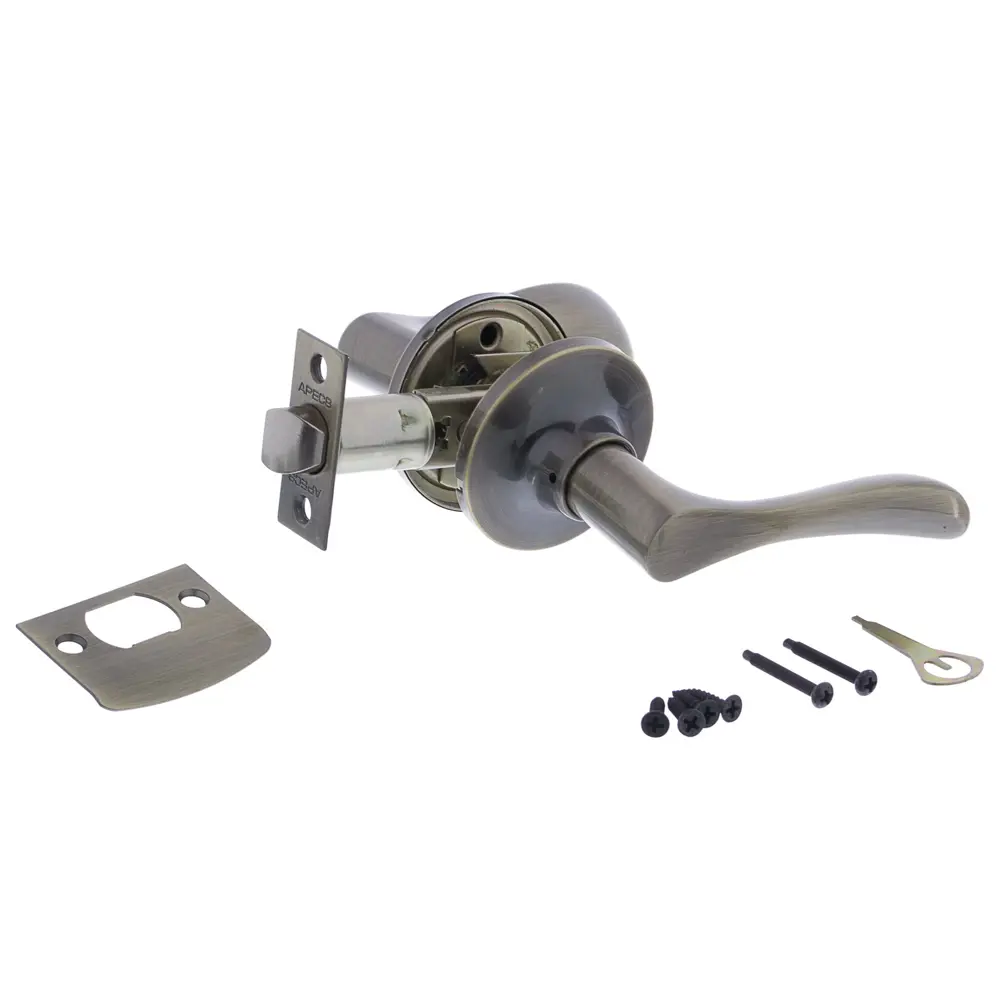 Ручка-защёлка межкомнатная Apecs 0891-05-AB, латунь/цинк, цвет бронза, 2 шт STLM-2062108 - Вид №1