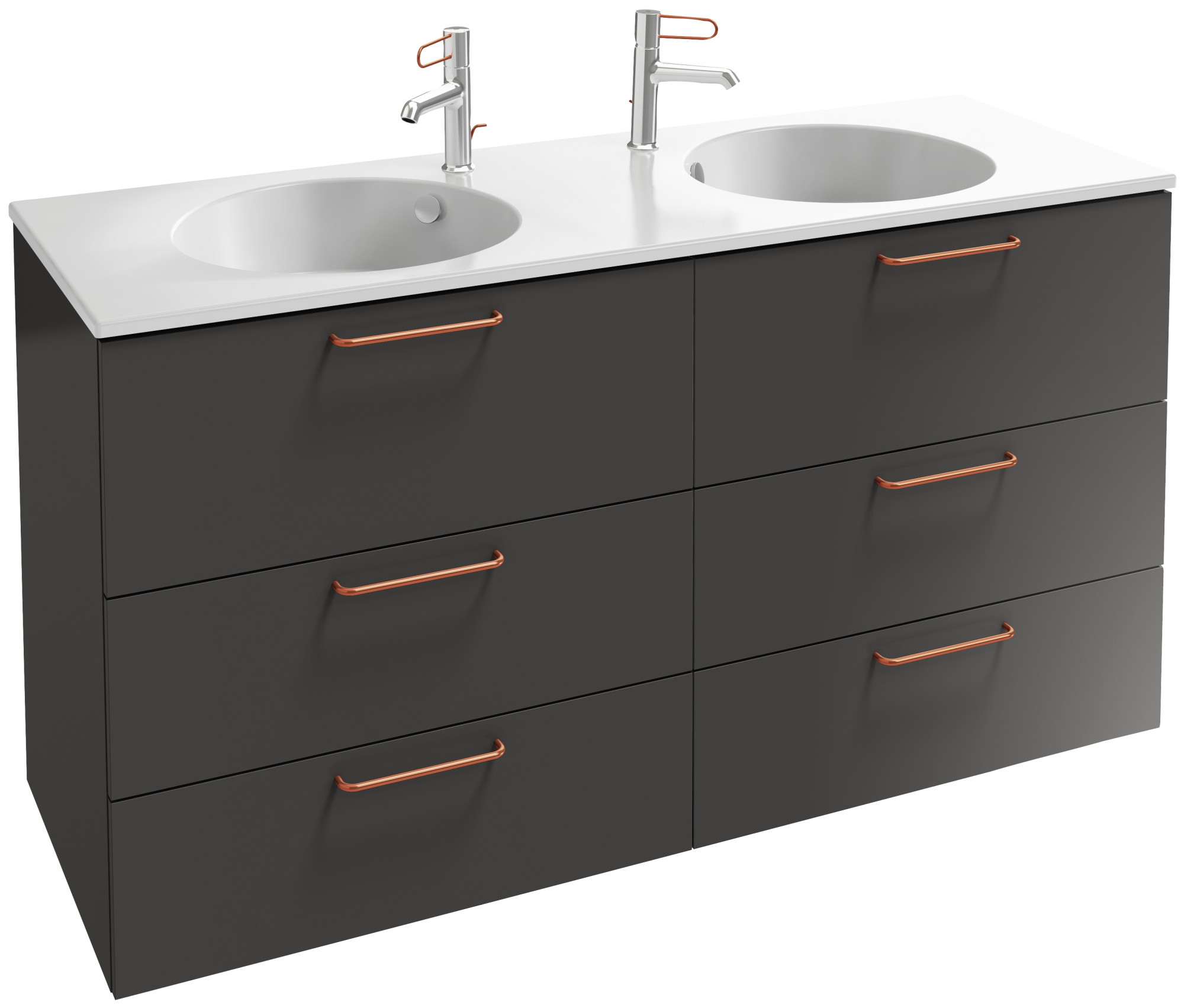 EB2536-R7-NR4 Тумба под столешницу 140 см, 6 ящиков, бронзовая ручка JACOB DELAFON ODÉON RIVE GAUCHE ODEON RIVE GAUCHE