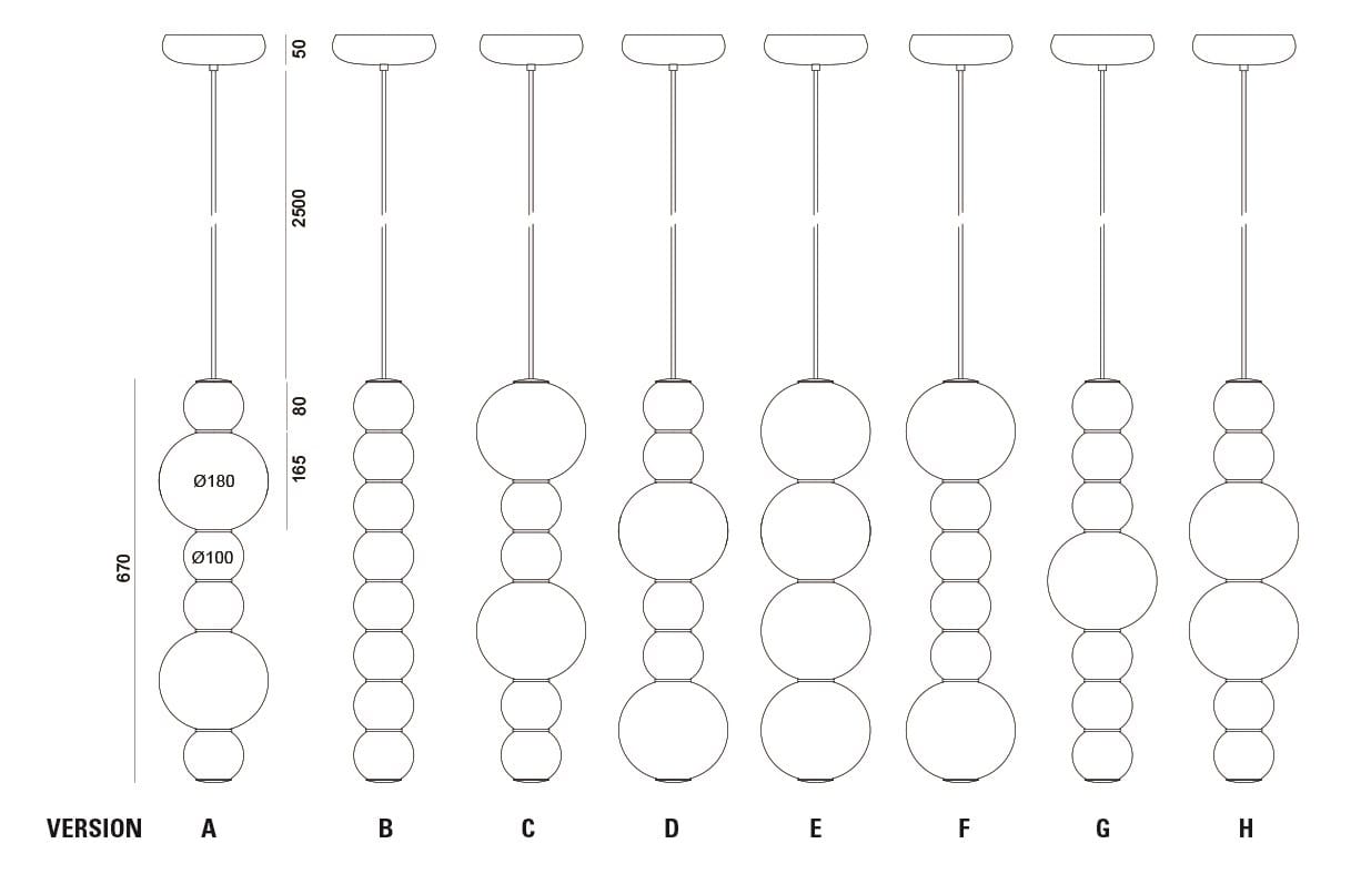 Стеклянный светодиодный подвесной светильник Formagenda ARCH-00050797 - Вид №4