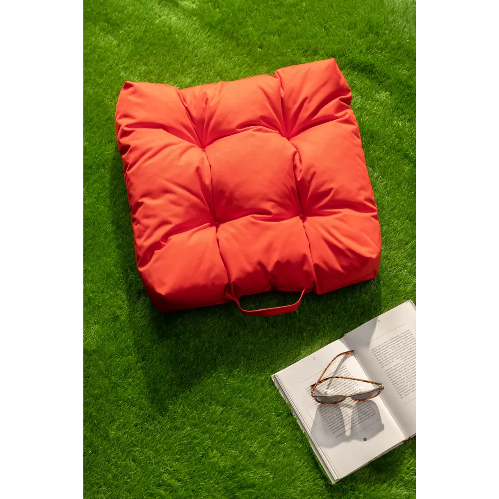 Сидушка для пикника Linen Way 50х50х10 см водоотталкивающая цвет красный STLM-2184273 - Вид №3