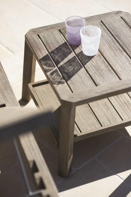 Ethimo Садовый столик из дерева с подносом Petit club Pcqm0500 - Вид №6