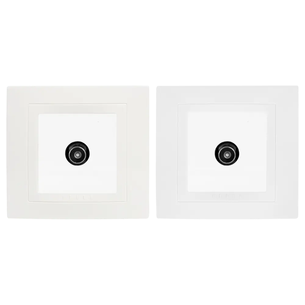 ТВ-розетка проходная встраиваемая Systeme Electric Unica шлейф, цвет бежевый STLM-2117534 - Вид №2