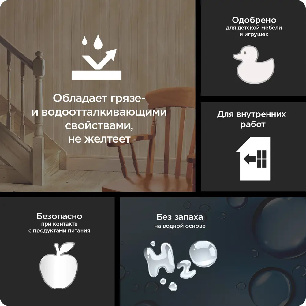 PINOTEX Аква-лак для бань и саун, влагостойкий бесцветный 2.7 л 86543729 STLM-0069865 - Вид №5