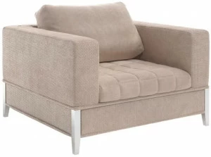 Capital Collection Бархатное кресло с подлокотниками Oyster