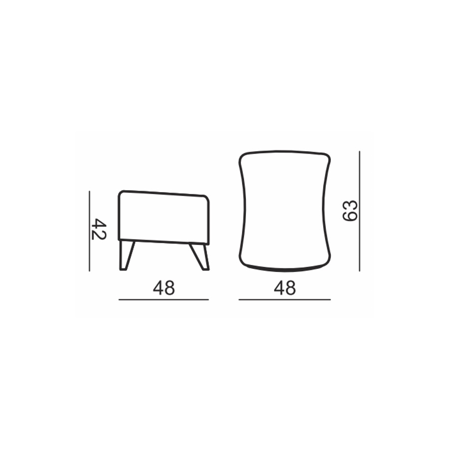 Пуфик Elsa, синий Sits S1175 - Вид №2