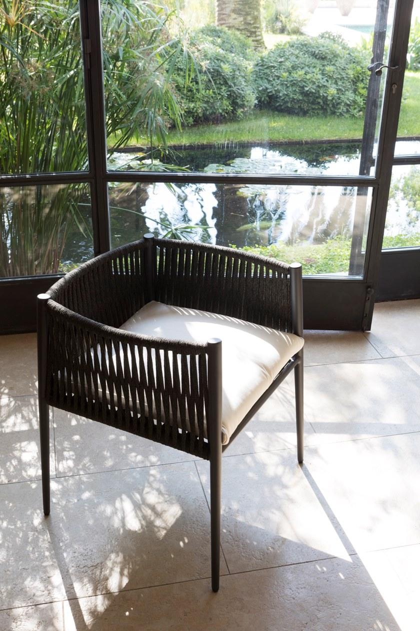 Unopiù Садовое кресло из алюминия и полиолефиновой веревки Luce Lunpog - Вид №4