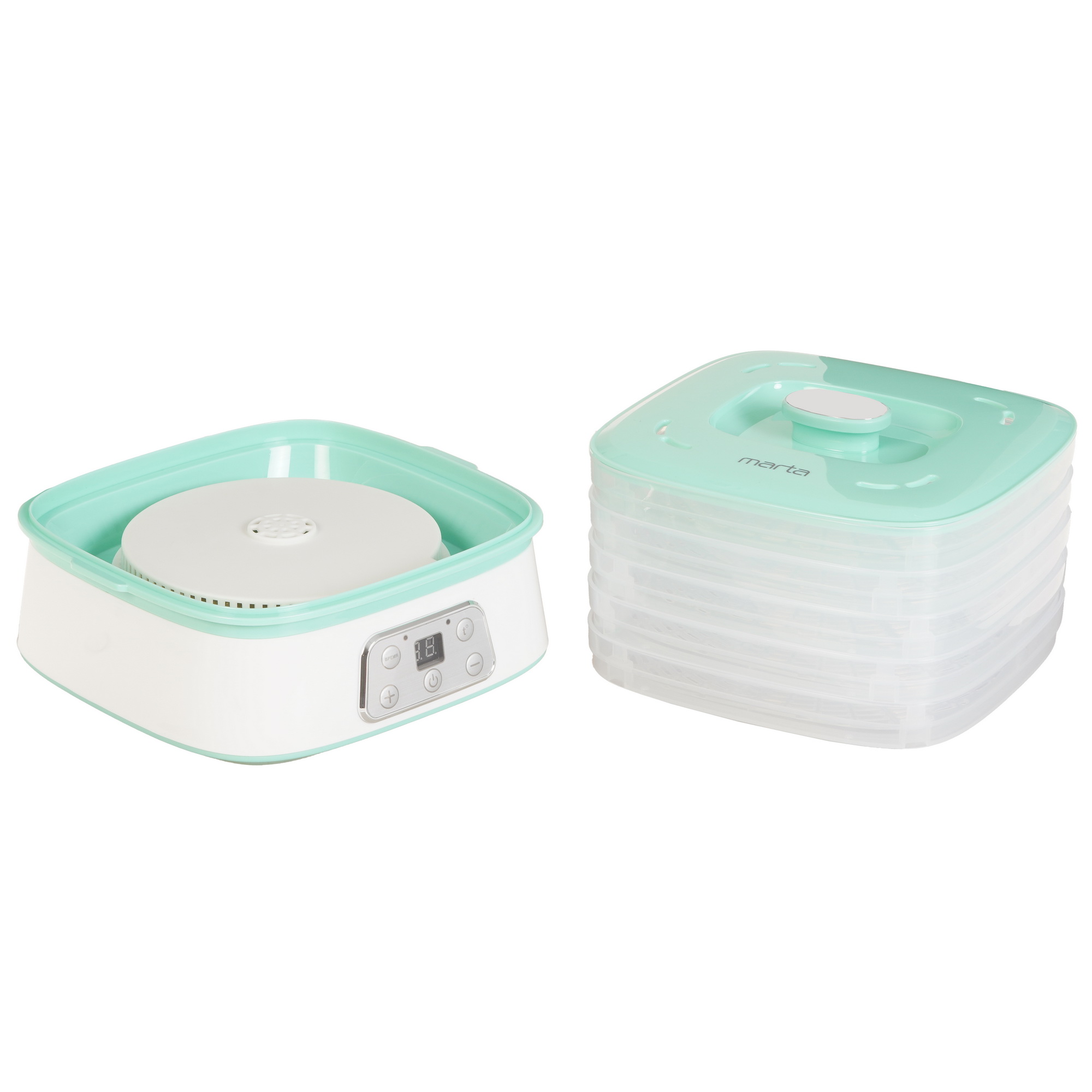 9148517 Сушилка для овощей и фруктов MARTA MT-1947 зеленый STDN-0005259 - Вид №5