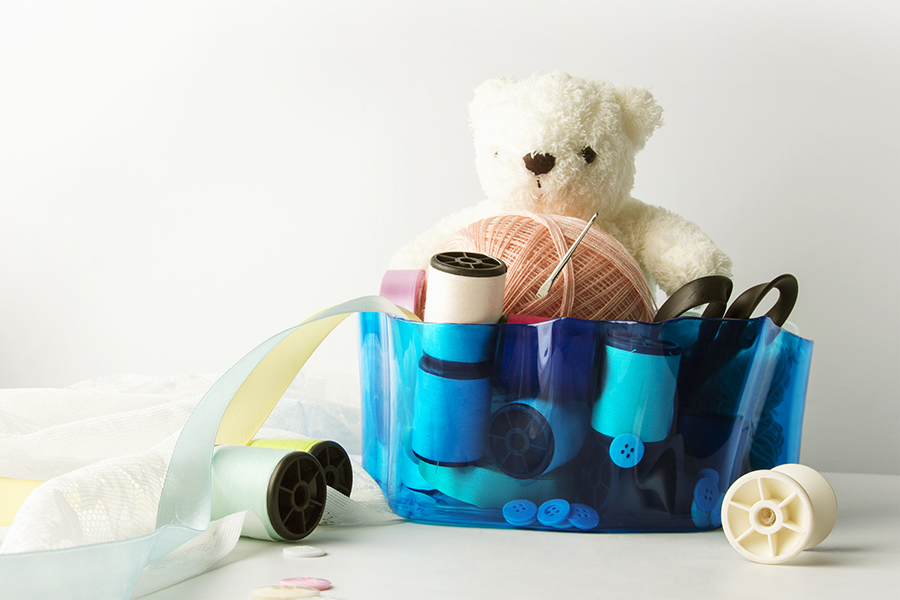 QL10164-BU Органайзер flow, маленький, голубой Qualy  - Вид №1