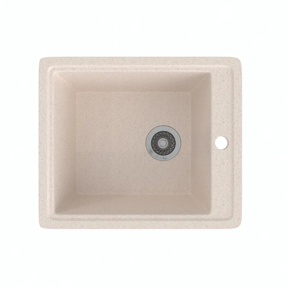 90403367 Врезная мойка Gamma Stone 41.50x49x19 см литьевой мрамор цвет бежевый GS-18-28 STLM-0869205